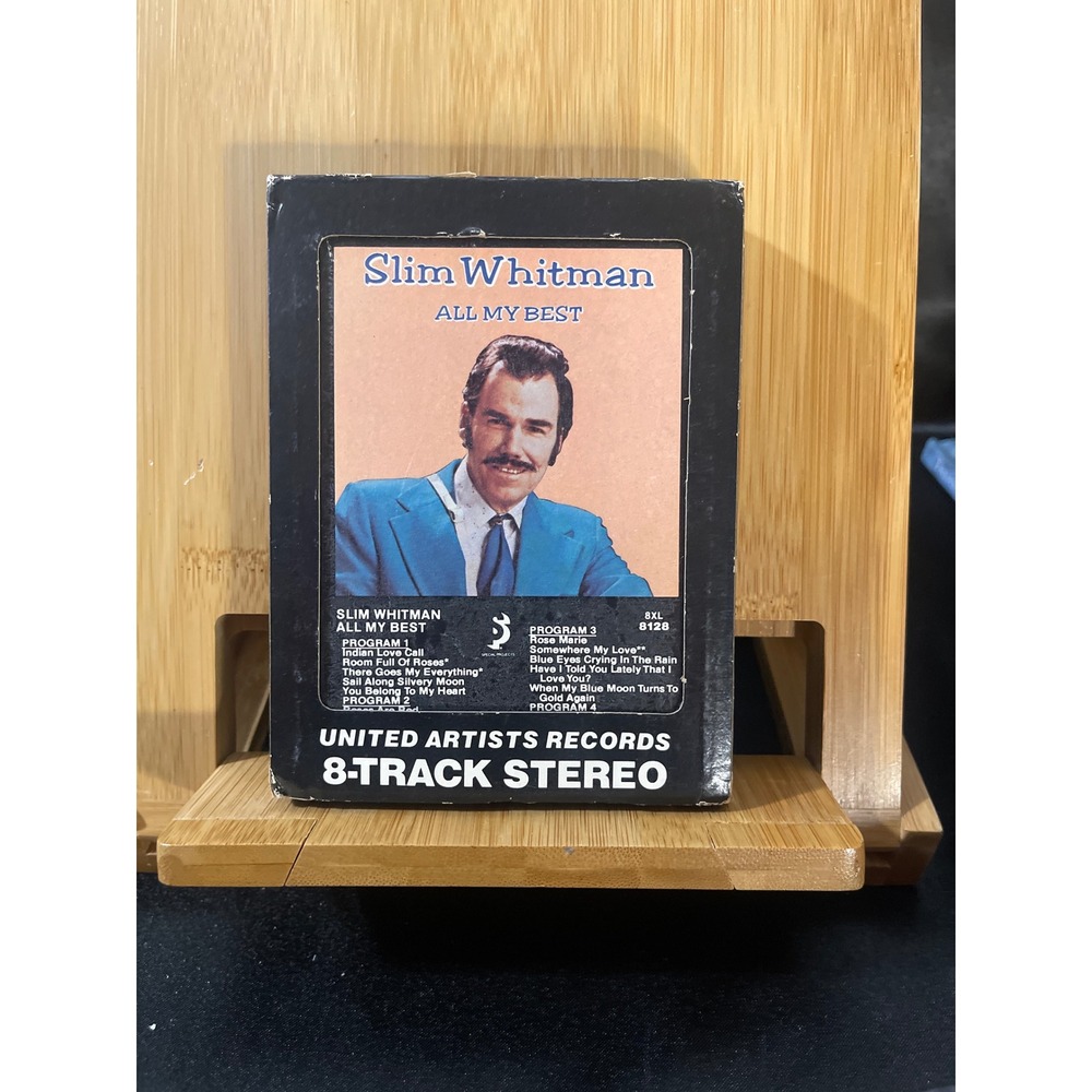 Slim Whitman All My‎ Best 8-Track Tape United Artists Records 8XL-8128 Vintage